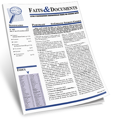 Abonnement à Faits et Documents