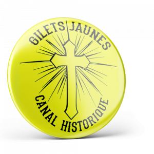 Badge Gilet Jaune Canal Historique